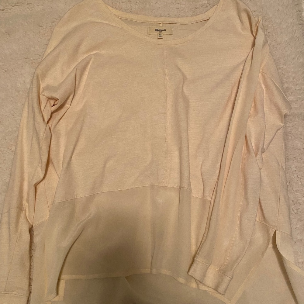 Madewell Cream top XS